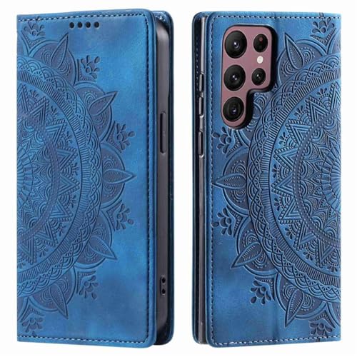 CoverKingz Handyhülle für Samsung Galaxy S25 Ultra - Handytasche mit Kartenfach Klapphülle Cover - Handy Hülle klappbar Motiv Mandala Blau CoverKingz Handyhülle für Samsung Galaxy S25 Ultra - Handytasche mit Kartenfach Klapphülle Cover - Handy Hülle klappbar Motiv Mandala Blau von CoverKingz