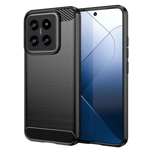 CoverKingz Handyhülle für Xiaomi 14 - Silikon Handy Hülle im Carbon Design - Soft Case Phone Cover Schwarz CoverKingz Handyhülle für Xiaomi 14 - Silikon Handy Hülle im Carbon Design - Soft Case Phone Cover Schwarz von CoverKingz