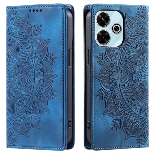 CoverKingz Handyhülle für Xiaomi Redmi 13 5G/4G - Handytasche mit Kartenfach Klapphülle Cover - Handy Hülle klappbar Motiv Mandala Blau CoverKingz Handyhülle für Xiaomi Redmi 13 5G/4G - Handytasche mit Kartenfach Klapphülle Cover - Handy Hülle klappbar Motiv Mandala Blau von CoverKingz