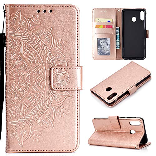 CoverKingz Handyhülle kompatibel mit Huawei Y6p - Handytasche mit Kartenfach Klapphülle Case - Handy Hülle klappbar Motiv Mandala Rosegold CoverKingz Handyhülle kompatibel mit Huawei Y6p - Handytasche mit Kartenfach Klapphülle Case - Handy Hülle klappbar Motiv Mandala Rosegold von CoverKingz