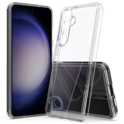 CoverKingz Handyhülle kompatibel mit Samsung Galaxy S24+ - Stoßfeste Handy Hülle mit Kameraschutz - Silikon/Acryl Cover Clear - Slim Hybrid Case Transparent von CoverKingz