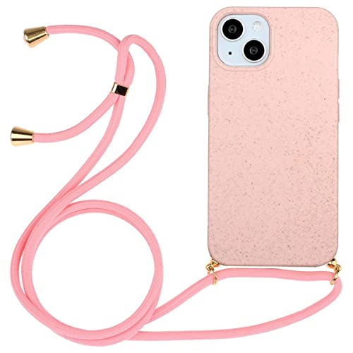 CoverKingz Handykette kompatibel mit iPhone 14 Plus - Handyhülle Case Necklace Case Silikonhülle Cover - Handy Hülle zum Umhängen Rosa von CoverKingz