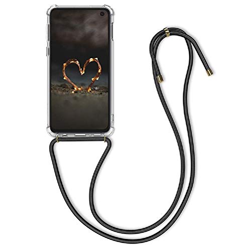 CoverKingz Handykette mit Band für Xiaomi Redmi 9 - Silikon Handyhülle zum Umhängen Redmi 9 Cover - Handyband Handy Kette Case Transparent von CoverKingz