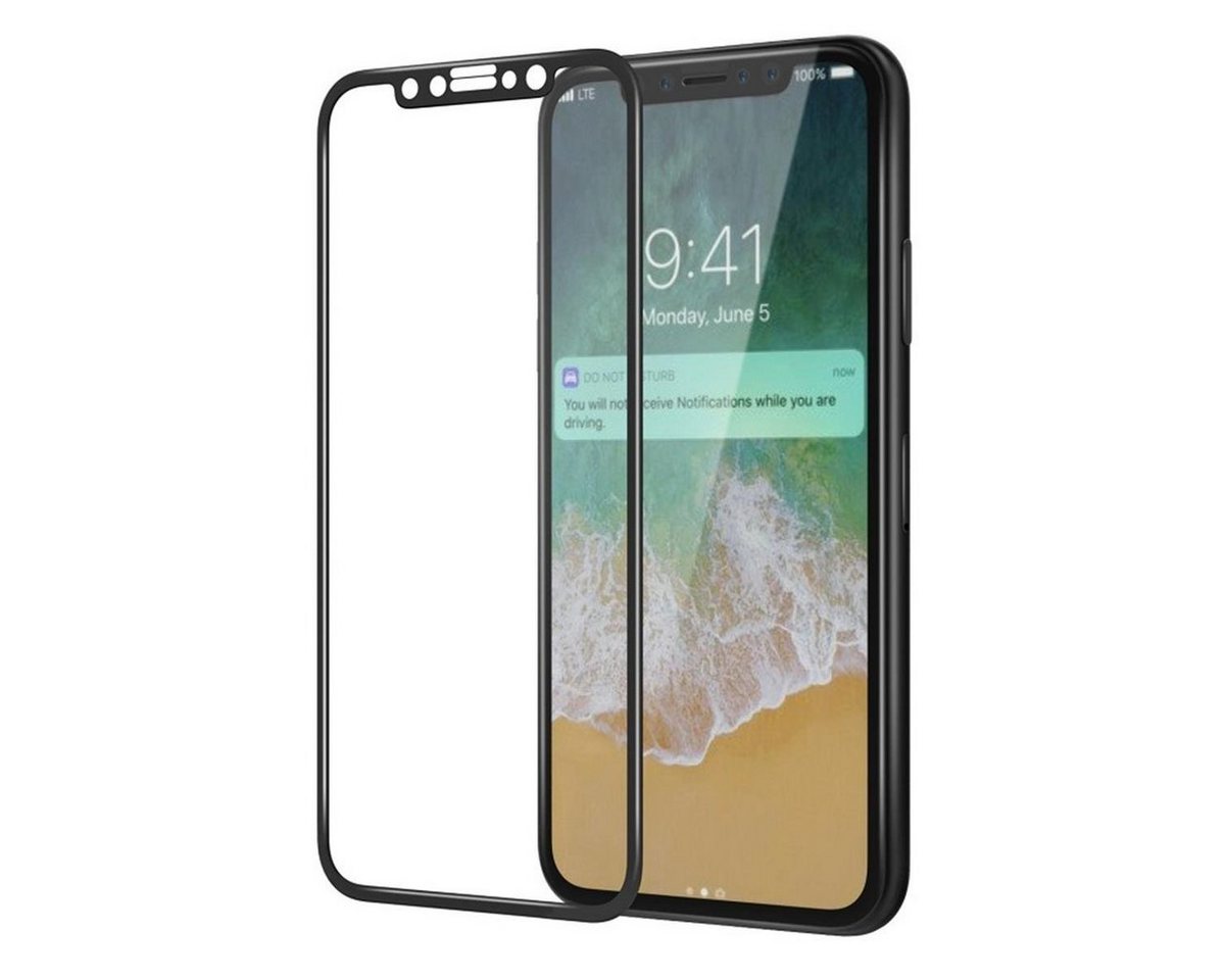 CoverKingz Schutzfolie Display Schutzglas für Apple iPhone X/Xs 9H Hartglas Full Covered von CoverKingz