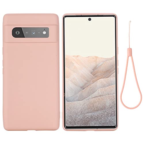 CoverKingz Silikon Handy Hülle kompatibel mit Google Pixel 6 Pro - Handycover Backcover Silikoncover Weich - dünne Smartphonehülle Slimcase Matt Rosa von CoverKingz