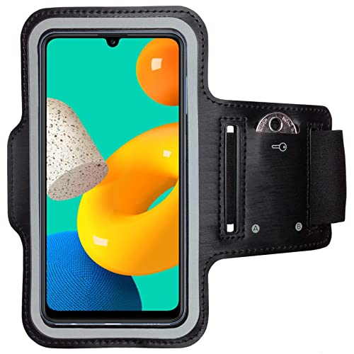 CoverKingz Sportarmband für Samsung Galaxy M32 - Armtasche mit Schlüsselfach Oberarm Halterung - Sport Laufarmband Handy Armband Schwarz CoverKingz Sportarmband für Samsung Galaxy M32 - Armtasche mit Schlüsselfach Oberarm Halterung - Sport Laufarmband Handy Armband Schwarz von CoverKingz