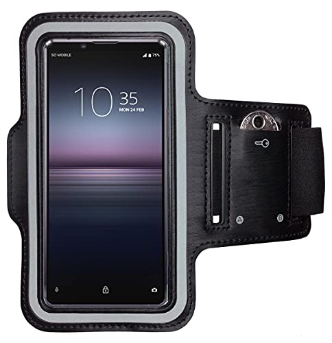 CoverKingz Sportarmband für Sony Xperia 1 II - Armtasche mit Schlüsselfach Oberarm Halterung - Sport Laufarmband Handy Armband Schwarz CoverKingz Sportarmband für Sony Xperia 1 II - Armtasche mit Schlüsselfach Oberarm Halterung - Sport Laufarmband Handy Armband Schwarz von CoverKingz