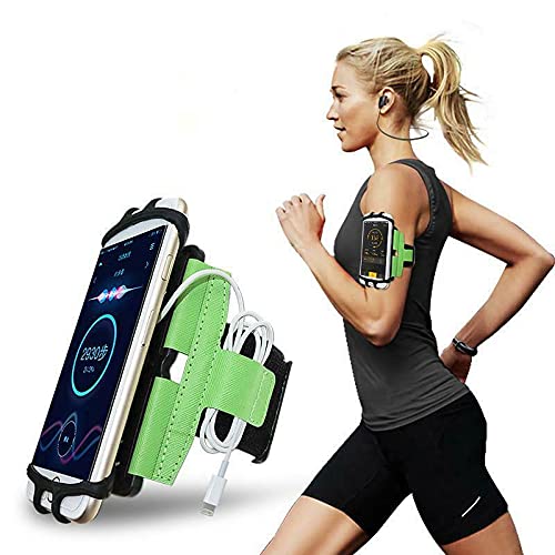 CoverKingz Universal Sport Halterung für Smartphones von 4,0 – 7,0 Zoll - Sportarmband Armtasche mit Schlüsselfach - Handy Tasche zum Laufen Grün von CoverKingz