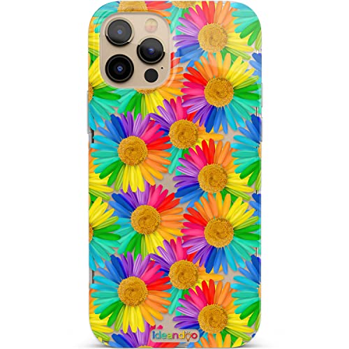 Coverpersonalizzate.it Handyhülle OnePlus 8 Blumen Ideandoo Kollektion Regenbogen -Gänseblümchen, transparente, dünne, hochwertig Bedruckte Hülle von Coverpersonalizzate.it