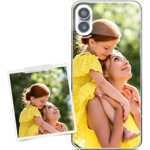 Coverpersonalizzate.it Handyhülle mit glänzendem Finish für Nothing Phone 1 mit Foto-, Bildern- oder Text selbst von Coverpersonalizzate.it