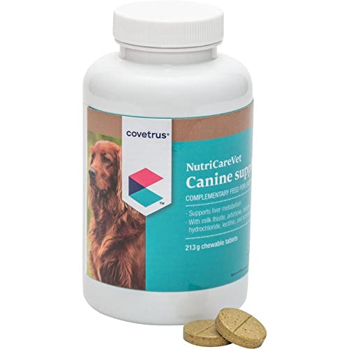 Covetrus NutriCareVet Liver Support zur Unterstützung des Leberstoffwechsels von Hunden - 85 Kautabletten von Covetrus