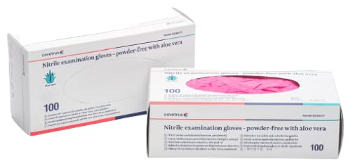 Nitrilhandschuhe, puderfrei, Aloe Vera, Rosa, S, 100 Stück COVETRUS Nitrilhandschuhe, puderfrei, Aloe Vera, Rosa, S, 100 Stück COVETRUS von Covetrus