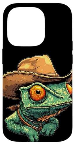 Awesome Rodeo Chamäleon mit Cowboyhut für Eidechsenliebhaber Hülle für iPhone 14 Pro Awesome Rodeo Chamäleon mit Cowboyhut für Eidechsenliebhaber Hülle für iPhone 14 Pro von Cowboy Chameleon