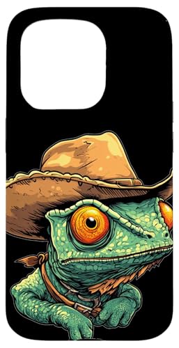 Awesome Rodeo Chamäleon mit Cowboyhut für Eidechsenliebhaber Hülle für iPhone 15 Pro Awesome Rodeo Chamäleon mit Cowboyhut für Eidechsenliebhaber Hülle für iPhone 15 Pro von Cowboy Chameleon