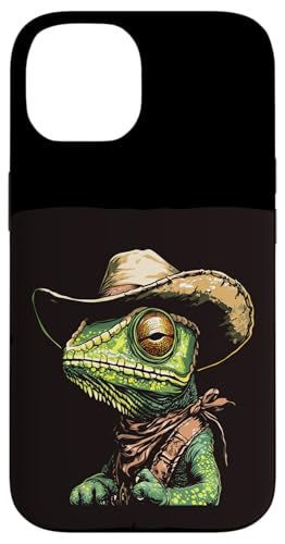 Chamäleon Outlaw mit coolem Hut für Rodeo und Eidechsen Fans Hülle für iPhone 14 Chamäleon Outlaw mit coolem Hut für Rodeo und Eidechsen Fans Hülle für iPhone 14 von Cowboy Chameleon
