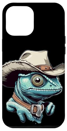 Chamäleon Sheriff Ready to Rule the Desert Outfit Hülle für iPhone 12 Pro Max von Cowboy Chameleon