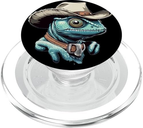 Chamäleon Sheriff Ready to Rule the Desert Outfit PopSockets PopGrip für MagSafe Chamäleon Sheriff Ready to Rule the Desert Outfit PopSockets PopGrip für MagSafe von Cowboy Chameleon