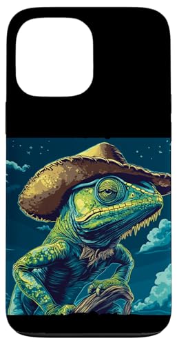 Coole Chamäleon Patrol bei Nacht für Reptilien und Eidechsen Fans Hülle für iPhone 13 Pro Max Coole Chamäleon Patrol bei Nacht für Reptilien und Eidechsen Fans Hülle für iPhone 13 Pro Max von Cowboy Chameleon