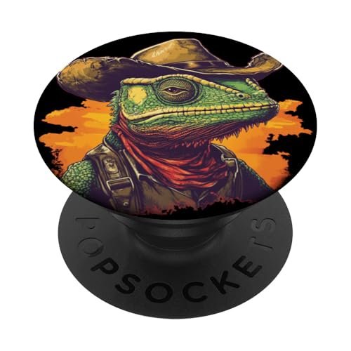 Cowboyhut Chamäleon Owning the Day für Jungen und Mädchen PopSockets Klebender PopGrip Cowboyhut Chamäleon Owning the Day für Jungen und Mädchen PopSockets Klebender PopGrip von Cowboy Chameleon