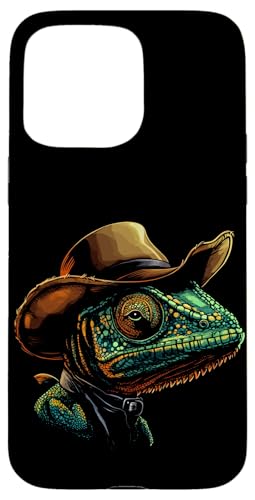 Cowboyhut trifft auf buntes Reptilienkostüm für Jungen und Mädchen Hülle für iPhone 15 Pro Max Cowboyhut trifft auf buntes Reptilienkostüm für Jungen und Mädchen Hülle für iPhone 15 Pro Max von Cowboy Chameleon