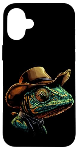 Cowboyhut trifft auf buntes Reptilienkostüm für Jungen und Mädchen Hülle für iPhone 16 Plus Cowboyhut trifft auf buntes Reptilienkostüm für Jungen und Mädchen Hülle für iPhone 16 Plus von Cowboy Chameleon