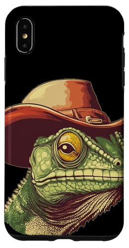 Hübsches Chamäleon im Cowboy-Kostüm für Erwachsene und Kinder Hülle für iPhone XS Max Hübsches Chamäleon im Cowboy-Kostüm für Erwachsene und Kinder Hülle für iPhone XS Max von Cowboy Chameleon