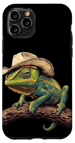 Hübsches Chamäleon mit Sporen und Stil Kostüm Hülle für iPhone 11 Pro Hübsches Chamäleon mit Sporen und Stil Kostüm Hülle für iPhone 11 Pro von Cowboy Chameleon