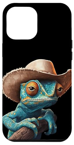 Junges Chamäleon-Reptil mit lustigem Cowboyhut Kostüm Hülle für iPhone 12 Pro Max Junges Chamäleon-Reptil mit lustigem Cowboyhut Kostüm Hülle für iPhone 12 Pro Max von Cowboy Chameleon
