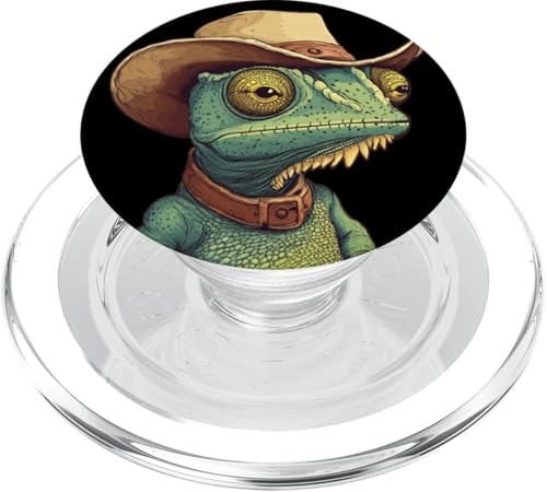 Lustiges Ranch-Leben mit Chamäleon-Twist, für Reptilienliebhaber PopSockets PopGrip für MagSafe Lustiges Ranch-Leben mit Chamäleon-Twist, für Reptilienliebhaber PopSockets PopGrip für MagSafe von Cowboy Chameleon
