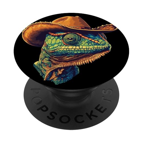 Nice Lizard Rodeo beginnt mit diesem Cowboyhut PopSockets Klebender PopGrip Nice Lizard Rodeo beginnt mit diesem Cowboyhut PopSockets Klebender PopGrip von Cowboy Chameleon