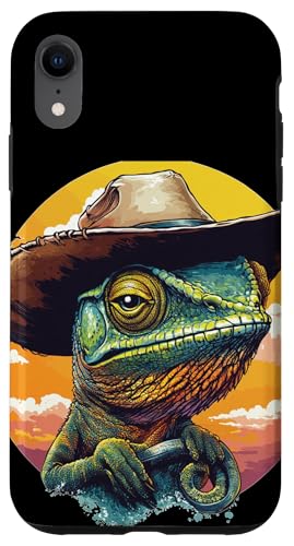 Satteln Sie sich mit diesem Cowboy-Chamäleon für Reptilienliebhaber Hülle für iPhone XR Satteln Sie sich mit diesem Cowboy-Chamäleon für Reptilienliebhaber Hülle für iPhone XR von Cowboy Chameleon