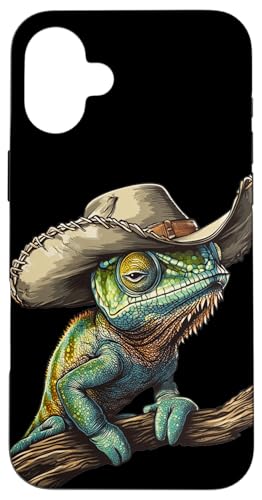 Western Desert Days with a Chamäleon Twist Hülle für iPhone 16 Plus Western Desert Days with a Chamäleon Twist Hülle für iPhone 16 Plus von Cowboy Chameleon