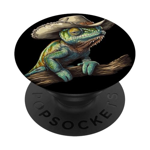 Western Desert Days with a Chamäleon Twist PopSockets Klebender PopGrip Western Desert Days with a Chamäleon Twist PopSockets Klebender PopGrip von Cowboy Chameleon