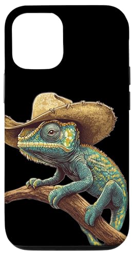 Wild West Fun mit Chamäleonstern für Reptilienliebhaber Hülle für iPhone 12/12 Pro Wild West Fun mit Chamäleonstern für Reptilienliebhaber Hülle für iPhone 12/12 Pro von Cowboy Chameleon
