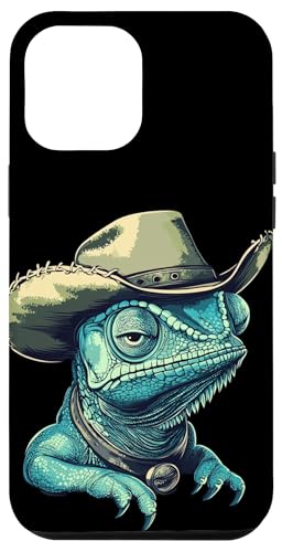 Wüstenkönig Chamäleon im vollen Rodeo-Modus Kostüm Hülle für iPhone 12 Pro Max Wüstenkönig Chamäleon im vollen Rodeo-Modus Kostüm Hülle für iPhone 12 Pro Max von Cowboy Chameleon
