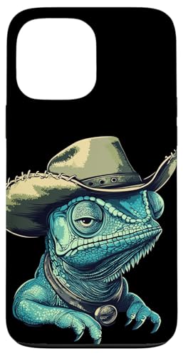 Wüstenkönig Chamäleon im vollen Rodeo-Modus Kostüm Hülle für iPhone 13 Pro Max Wüstenkönig Chamäleon im vollen Rodeo-Modus Kostüm Hülle für iPhone 13 Pro Max von Cowboy Chameleon