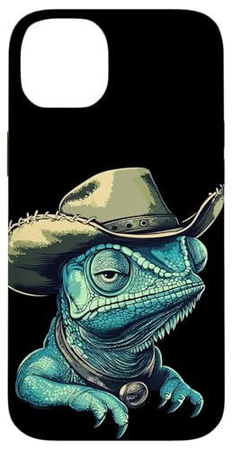 Wüstenkönig Chamäleon im vollen Rodeo-Modus Kostüm Hülle für iPhone 14 Plus Wüstenkönig Chamäleon im vollen Rodeo-Modus Kostüm Hülle für iPhone 14 Plus von Cowboy Chameleon