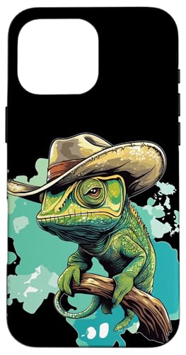 Yeehaw Vibes mit einem Cowboy-Chamäleon-Kostüm Hülle für iPhone 16 Pro Max Yeehaw Vibes mit einem Cowboy-Chamäleon-Kostüm Hülle für iPhone 16 Pro Max von Cowboy Chameleon