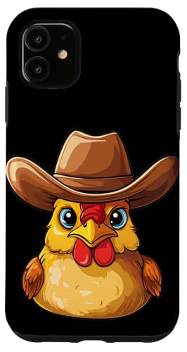 Cooles Bauernhof-Huhn mit Cowboyhut für Rodeo-Liebhaber Hülle für iPhone 11 Cooles Bauernhof-Huhn mit Cowboyhut für Rodeo-Liebhaber Hülle für iPhone 11 von Cowboy Chicken