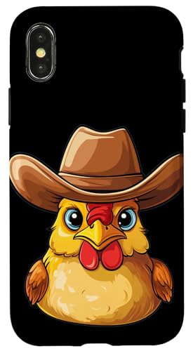 Cooles Bauernhof-Huhn mit Cowboyhut für Rodeo-Liebhaber Hülle für iPhone X/XS Cooles Bauernhof-Huhn mit Cowboyhut für Rodeo-Liebhaber Hülle für iPhone X/XS von Cowboy Chicken