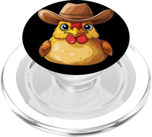 Cooles Bauernhof-Huhn mit Cowboyhut für Rodeo-Liebhaber PopSockets PopGrip für MagSafe Cooles Bauernhof-Huhn mit Cowboyhut für Rodeo-Liebhaber PopSockets PopGrip für MagSafe von Cowboy Chicken