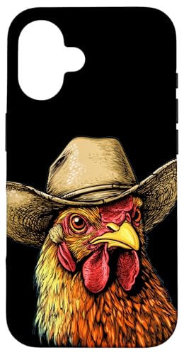 Cooles Hühnergesicht mit Cowboyhut für Jungen und Mädchen Hülle für iPhone 16 Cooles Hühnergesicht mit Cowboyhut für Jungen und Mädchen Hülle für iPhone 16 von Cowboy Chicken
