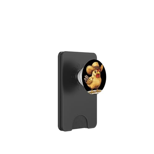 Cooles Huhn mit Cowboyhut für Hahn- und Cowboy-Liebhaber PopSockets PopWallet für MagSafe Cooles Huhn mit Cowboyhut für Hahn- und Cowboy-Liebhaber PopSockets PopWallet für MagSafe von Cowboy Chicken