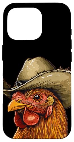 Hahn-Cowboy-Kostüm für Rodeo-Huhn- und Ranch-Liebhaber Hülle für iPhone 16 Pro Hahn-Cowboy-Kostüm für Rodeo-Huhn- und Ranch-Liebhaber Hülle für iPhone 16 Pro von Cowboy Chicken