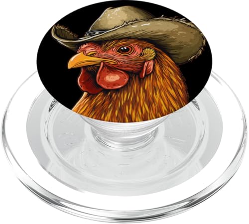 Hahn-Cowboy-Kostüm für Rodeo-Huhn- und Ranch-Liebhaber PopSockets PopGrip für MagSafe Hahn-Cowboy-Kostüm für Rodeo-Huhn- und Ranch-Liebhaber PopSockets PopGrip für MagSafe von Cowboy Chicken