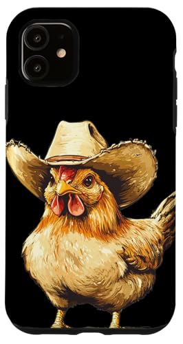 Happy Chicken im Cowboy Look für Mann und Frau Hülle für iPhone 11 Happy Chicken im Cowboy Look für Mann und Frau Hülle für iPhone 11 von Cowboy Chicken