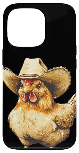 Happy Chicken im Cowboy Look für Mann und Frau Hülle für iPhone 13 Pro Happy Chicken im Cowboy Look für Mann und Frau Hülle für iPhone 13 Pro von Cowboy Chicken