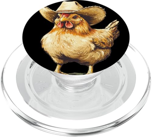 Happy Chicken im Cowboy Look für Mann und Frau PopSockets PopGrip für MagSafe Happy Chicken im Cowboy Look für Mann und Frau PopSockets PopGrip für MagSafe von Cowboy Chicken