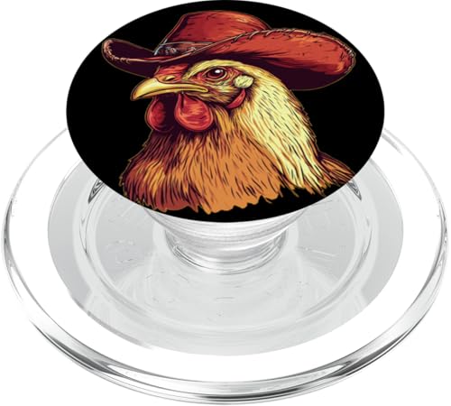 Hübsches Cowboy-Kostüm für Bauernhoftiere und Hühnerfreunde PopSockets PopGrip für MagSafe Hübsches Cowboy-Kostüm für Bauernhoftiere und Hühnerfreunde PopSockets PopGrip für MagSafe von Cowboy Chicken