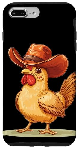 Hübsches Hühner-Kostüm für Cowboy- und Bauernhofliebhaber Hülle für iPhone 7 Plus/8 Plus von Cowboy Chicken